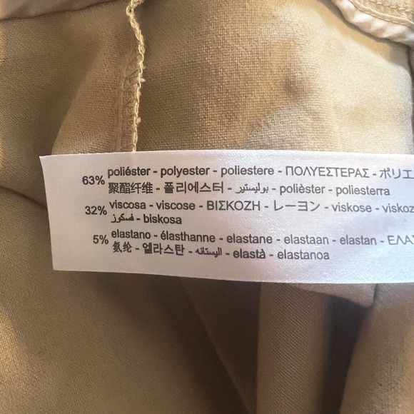 Bershka Womens‎ Tan Trouser Wide Leg Size 10 New - Picture 5 of 7